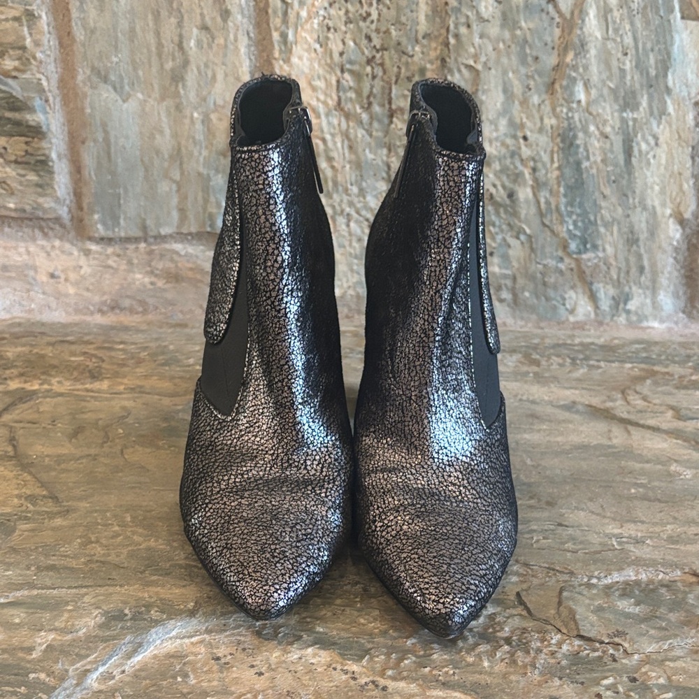 Metallic Ankle Boots